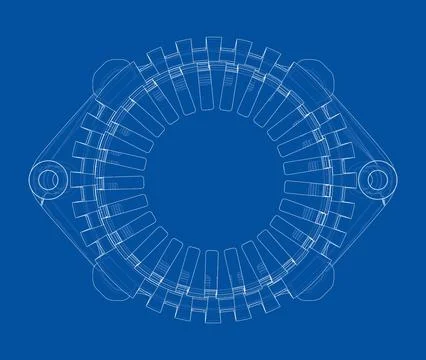 Car generator. Vector Illustrazione stock