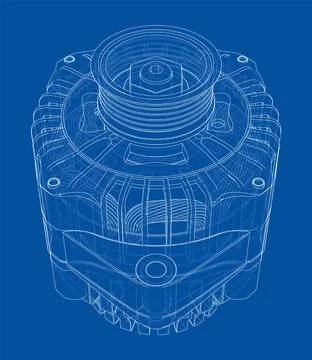 Car generator. Vector イラスト素材