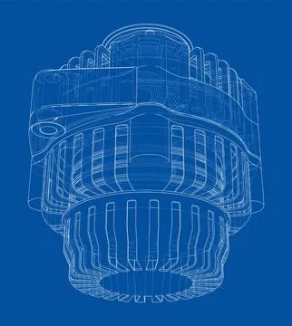 Car generator. Vector イラスト素材