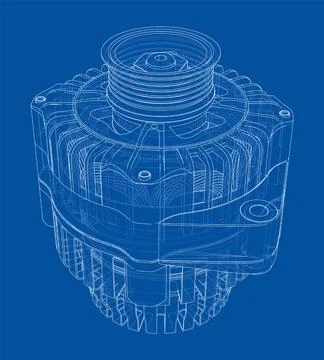 Car generator. Vector 스톡 일러스트