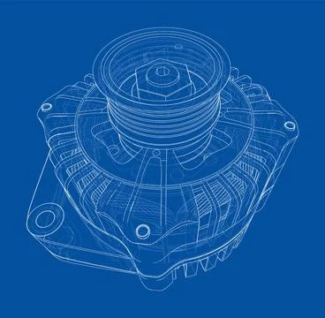 Car generator. Vector イラスト素材