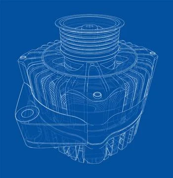 Car generator. Vector イラスト素材