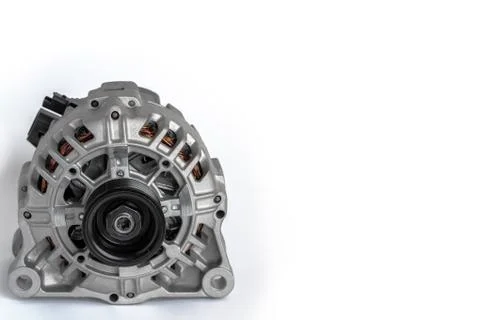 Car generator on a white background. Stock Photos