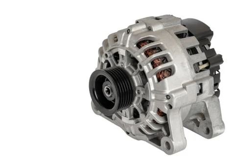 Car generator on a white background. Stock Photos