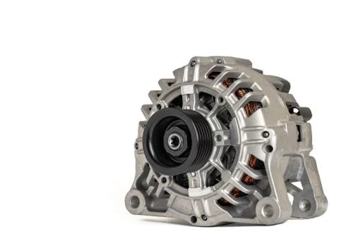 Car generator on a white background. Stock Photos