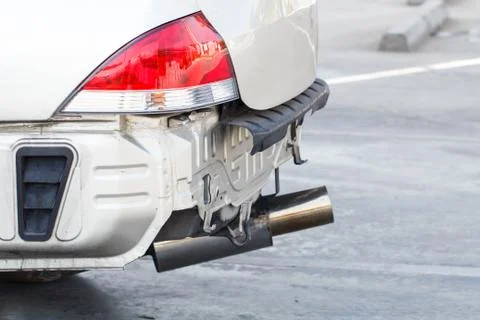 Car get damaged by accident Stock Photos
