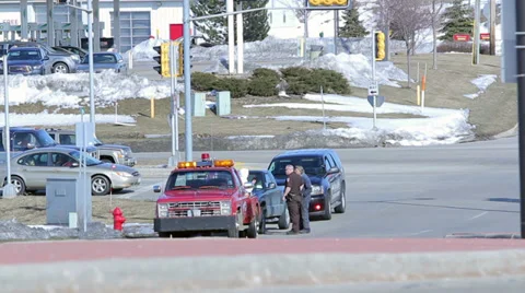 Car Getting Towed Video stock 32072817