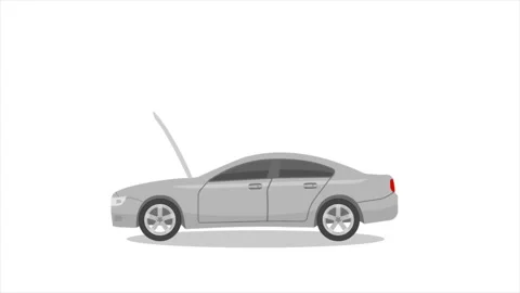 Car Go To Service Stock Footage 232197481