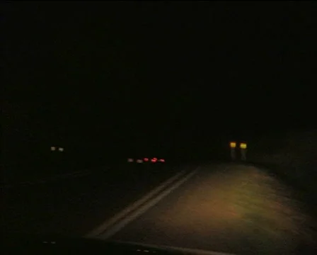 Car going at night II Video stock 87996