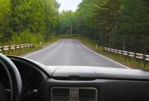 Car going on road Stock Photos