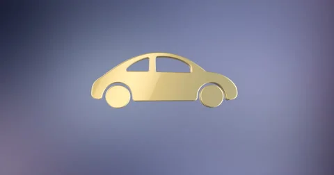 Car Gold 3d Icon Stock-Footage 67949844
