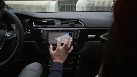 Car GPS Video stock 73594970