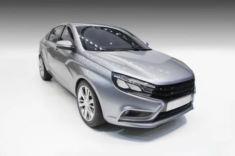 Car on a gradient background Stock Photos