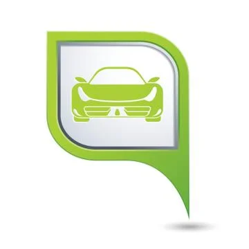 Car GREEN pointer Stock Illustration