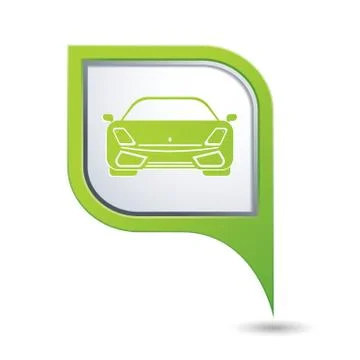 Car GREEN pointer Stock Illustration