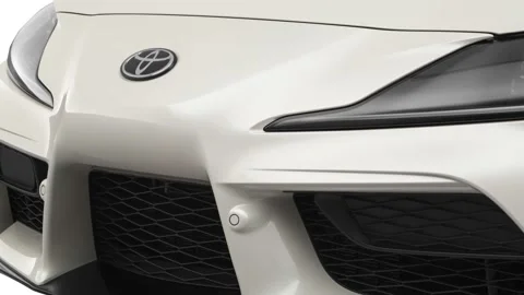 Car grille close up Absolute Zero 2020 Toyota GR Supra Launch Edition Stock Footage 160088125
