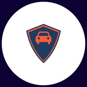 Car guard computer symbol Stock Illustration