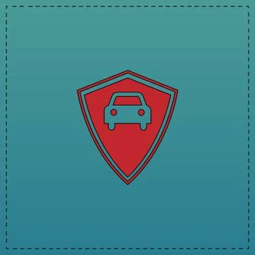Car guard computer symbol Stock Illustration