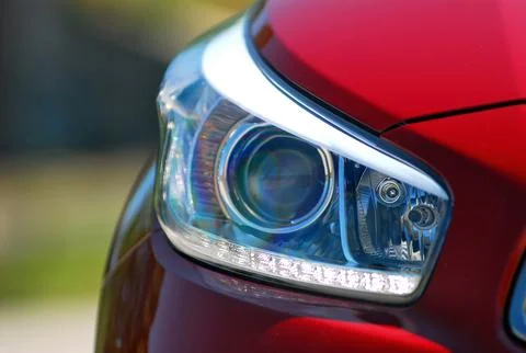 Car head lamp Fotos Stock