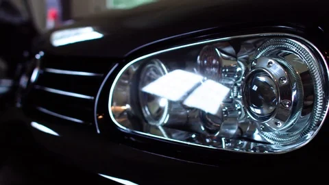 Car Headlight 4k 库存影片 94030224
