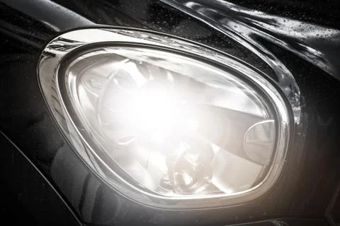 Car Headlight Background Stock Photos