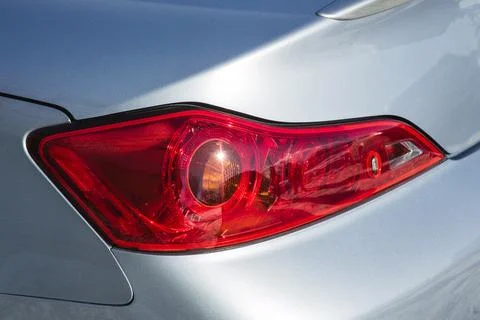 Car headlight close up, car design Stock Photos