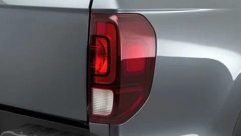 Car headlight close up Mallorca Blue 2017 Honda Ridgeline RTL-T Stock Footage 159899641