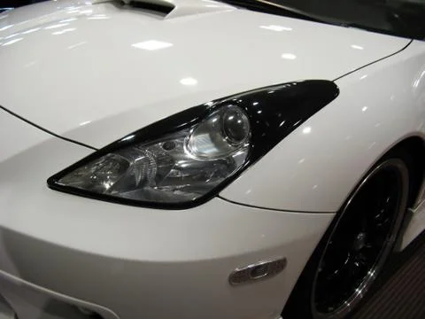 Car headlight detail Stock Photos