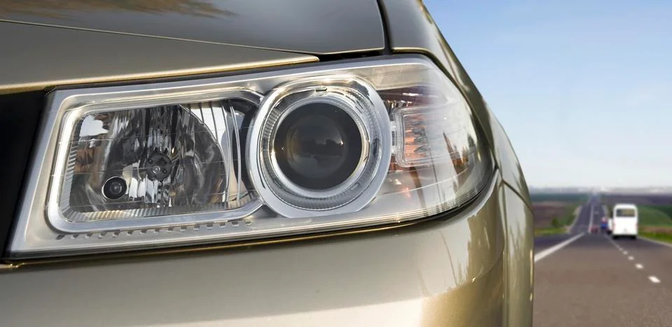 Car headlight Foto stock