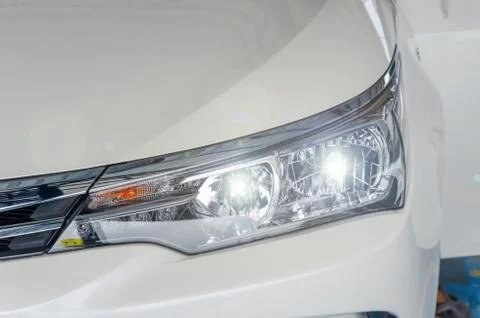 Car headlight Stock Photos
