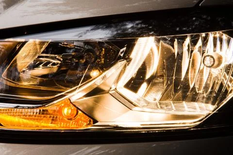 Car headlight Foto stock