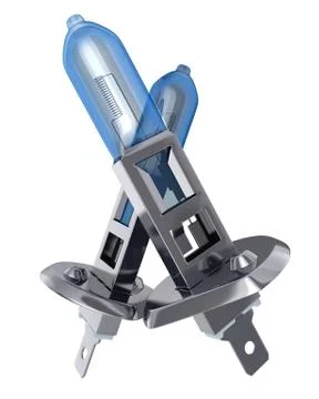 Car headlight on white background (done in 3d) 스톡 일러스트