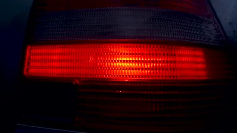 Car headlights and taillights Stock Footage 335207490