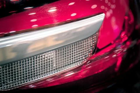 Car headlights background Stock Photos