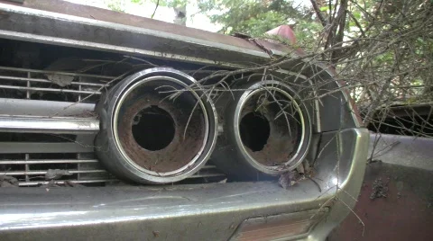 Car headlights Stock-Footage 506944