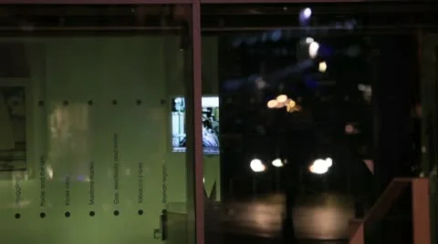 Car headlights reflection 3553 Stock Footage 10584038