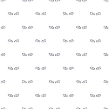 Car headlights seamless pattern on white background 库存插图