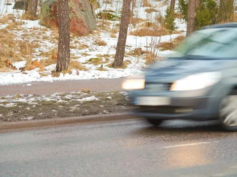 Car in high speed Stock Photos