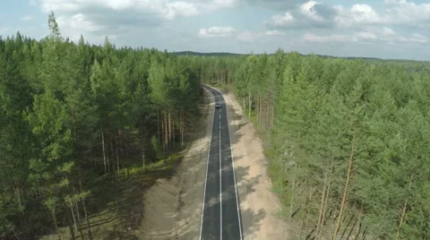 Car on a highway 스톡 동영상 62111357