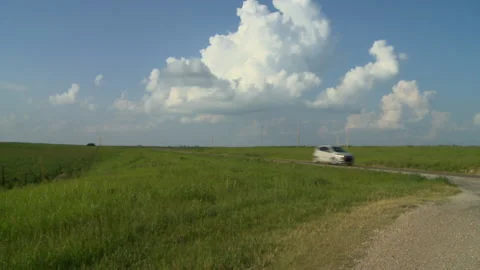 Car on highway with nice clouds Stock Footage 137605880