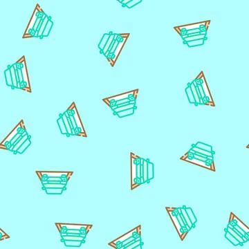 Car highway road vector seamless pattern Stock Illustration