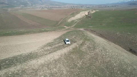 A car on the hill Video stock 260445567