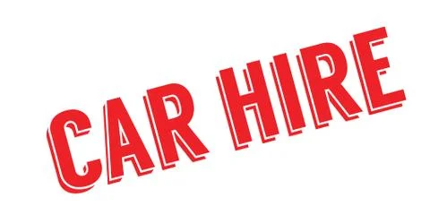 Car Hire rubber stamp Stock Illustration
