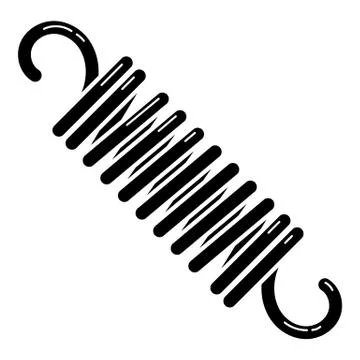 Car hook spring icon, simple style Stock Illustration