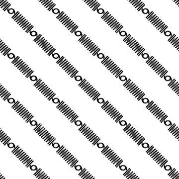 Car hook spring pattern seamless vector Stockillustratie