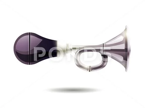 Car Horn Isolated Illustration Stock Illustration