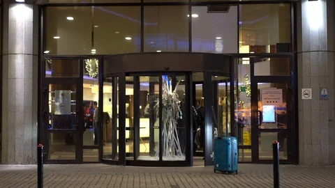 Car at the hotel Stock Footage 127104094