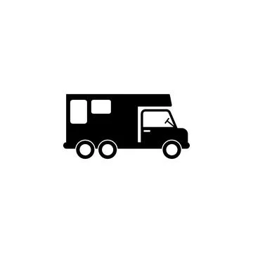 Car house on wheels icon. Elements of transport icon. Premium quality graphic 스톡 일러스트