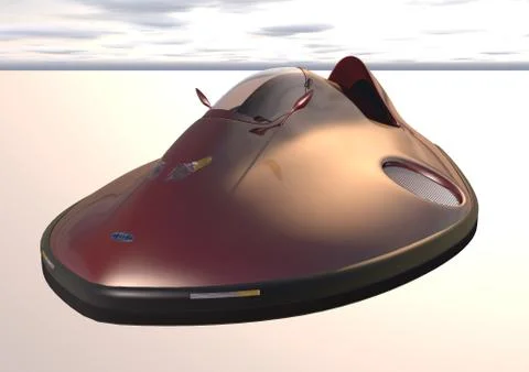 Car hovercraft picture Stock Illustration