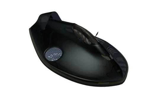 Car hovercraft (White background) Stock Illustration